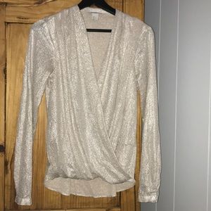 H&M metallic Blouse.